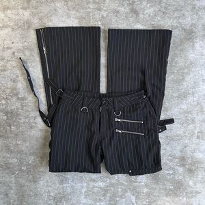 Pinstripe Bondage Pants